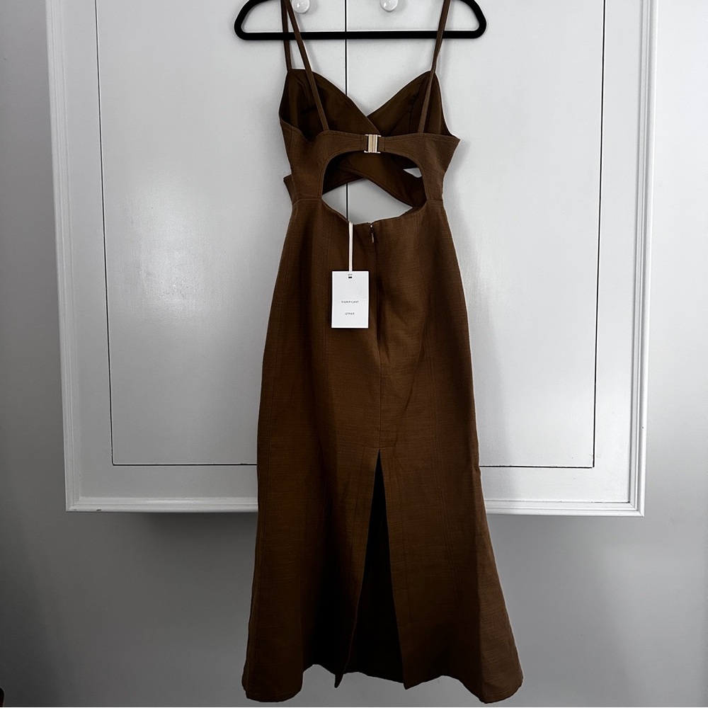 Significant Other Backless Brown Dress - Picture 2 of 3